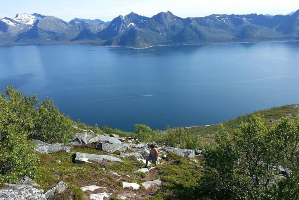 Leilighet I Rorbu Pa Kaldfarnes - Yttersia Senja Bagian luar foto